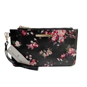 NWT Bandolino Floral RFID Wristlet Zipper Top Wallet